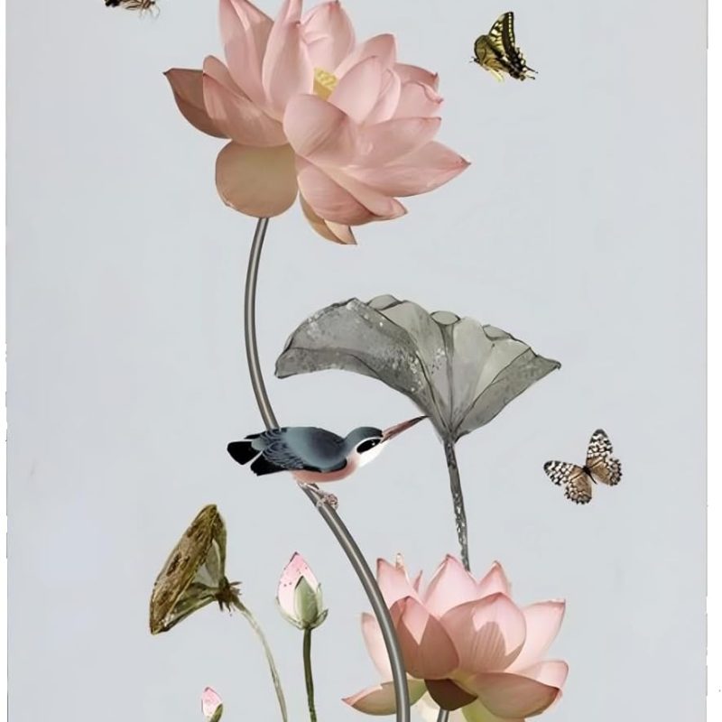CIGOCIVI Vintage-Inspired Peel and Stick Wallpaper - 2ft x 3ft Modern Botanical Wall Paper for Bathroom or Bedroom. Waterproof & Easy to Clean. Self-Adhesive Removable Wallpaper Peel and Stick - Amazon.com